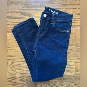 Gap Kids Boys Skinny Jeans Size 7 Dark Wash Stretch Denim
